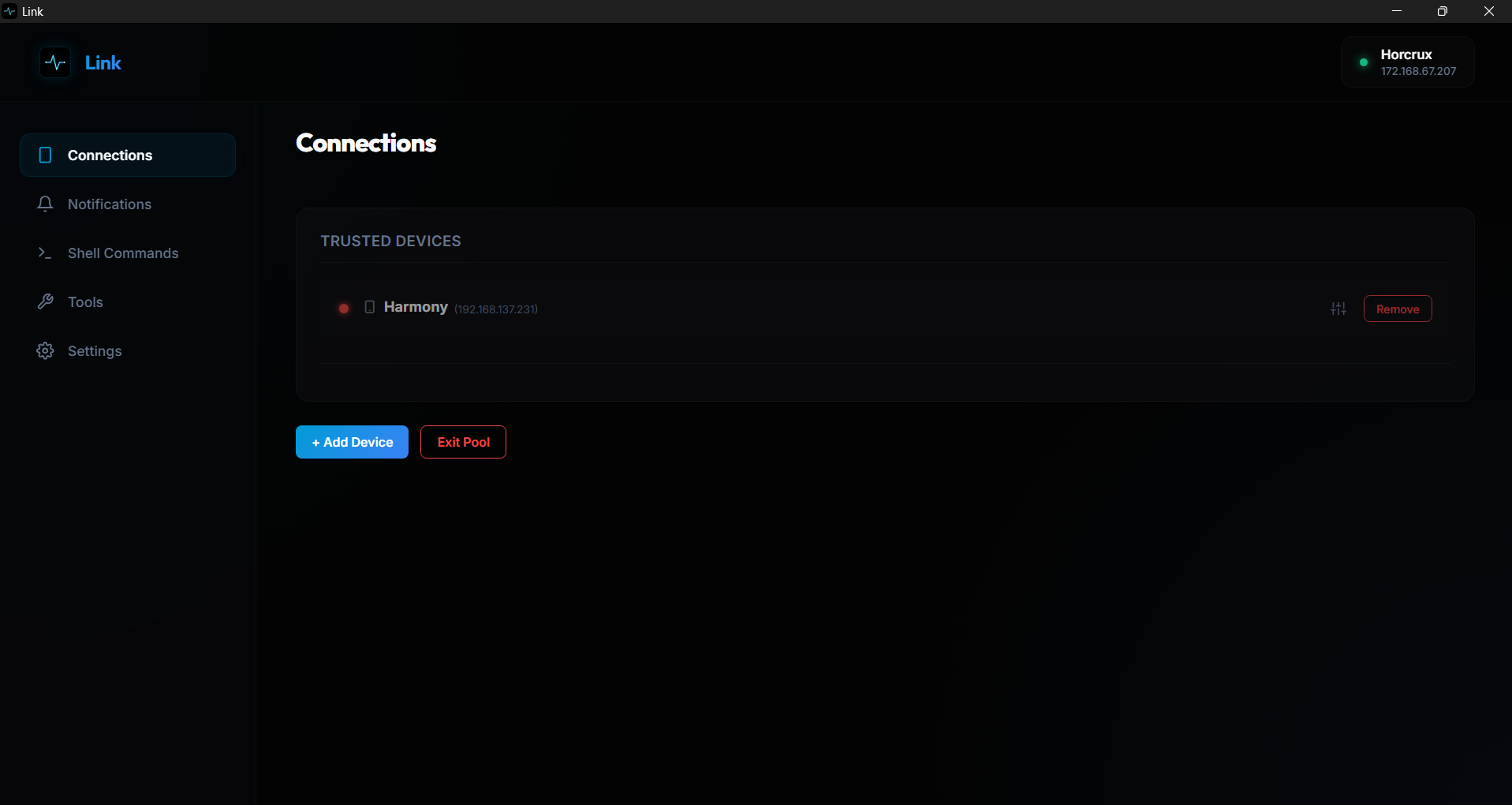 Link Interface Preview
